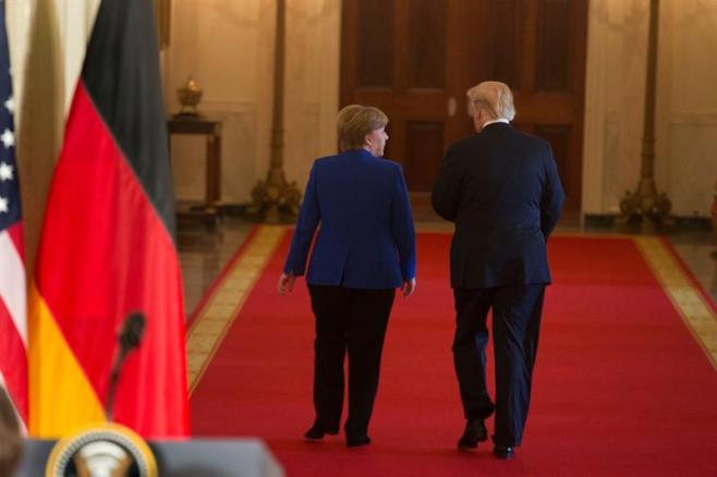 Merkel y Trump: "Nuestra alianza es fuerte"