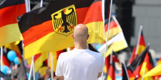 La derecha nacionalista alemana marcha por Berlín