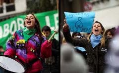 Vigilia dividida en Buenos Aires acompaña la votación de la ley de despenalización del aborto