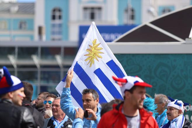 Así se vivió la previa del partido entre Uruguay y Egipto