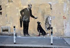 Paris amaneció con varias obras atribuidas al reconocido artista británico Banksy