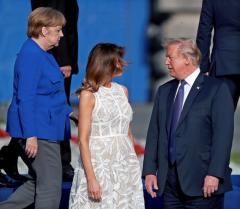 Nervios en la OTAN por tensiones entre Trump y Merkel