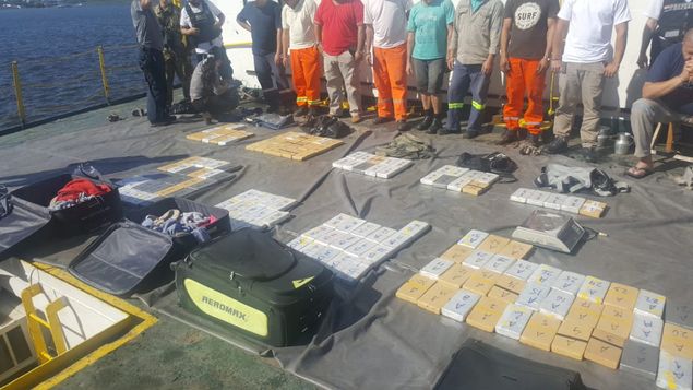 Incautan en Paraguay 151 kilos de cocaína en un barco con destino a Uruguay