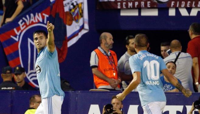 Maxi Gómez volvió al gol y ganó Celta