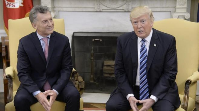 Trump destaca "excelente" trabajo de Macri en "difícil situación económica"