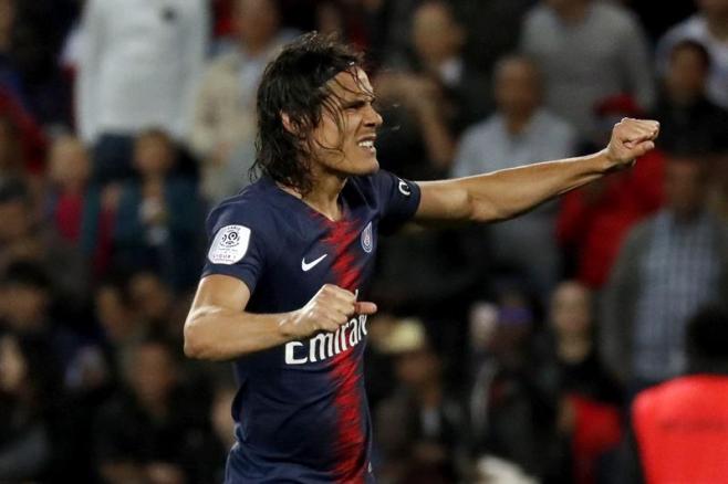 Cavani anotó en la goleada del PSG