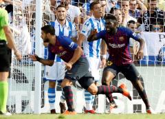 Con gol de Suárez, el Barça remonta en Anotea