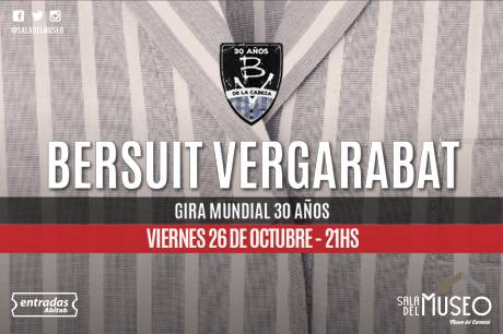 Este viernes toca la Bersuit en Sala del Museo