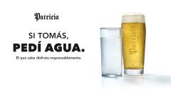 Cerveza Patricia lanzó campaña de consumo responsable: "Pedí agua"