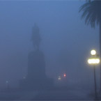 Montevideo bajo niebla